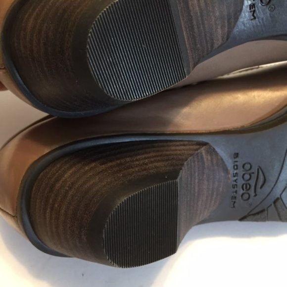 Abeo BIO System Womens Nadine Mary Jane Comfort Shoes Tan Leather size 8N Narrow - Picture 12 of 15